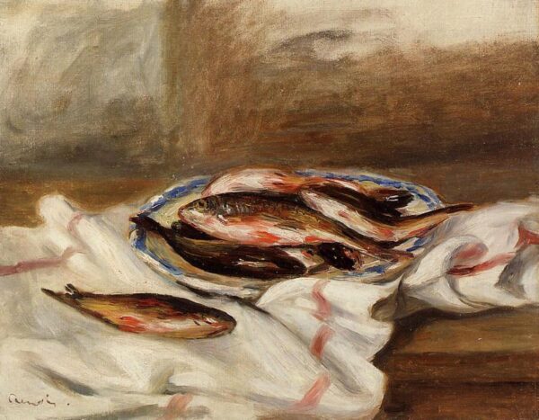 Stillleben mit Fischen 1890 – Pierre-Auguste Renoir Pierre-Auguste Renoir 85x75