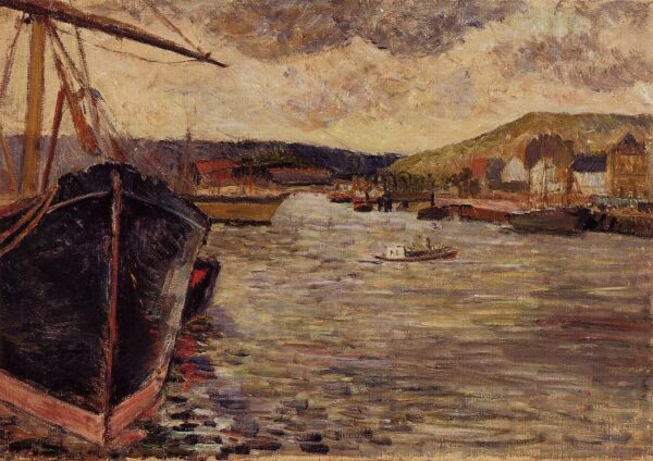 Hafen von Rouen – Paul Gauguin Paul Gauguin 105x70