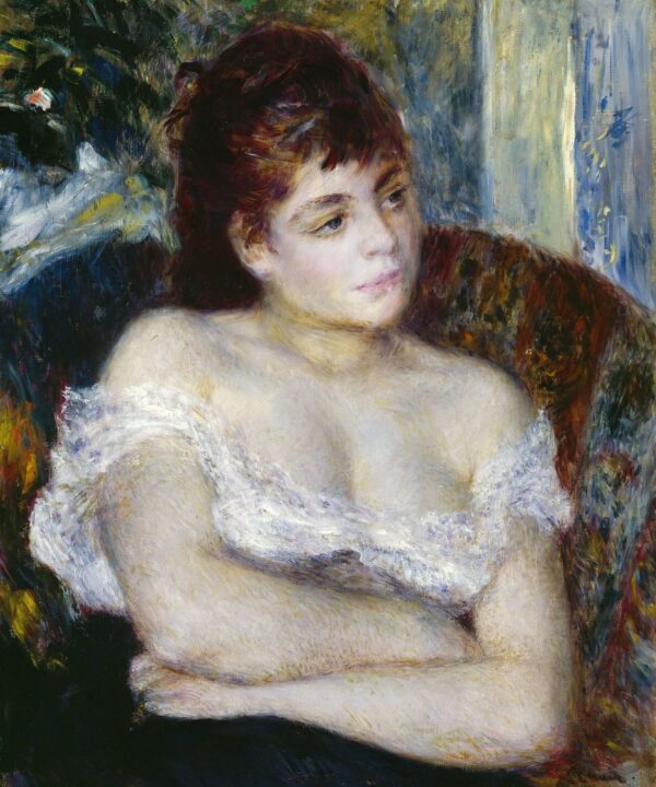 Frau in einem Sessel – Pierre-Auguste Renoir Pierre-Auguste Renoir 70x85