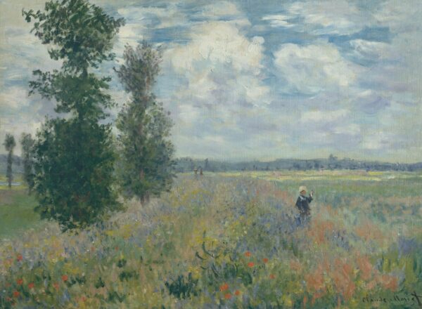 Mohnfelder in der Nähe von Argenteuil 1875 – Claude Monet Claude Monet 105x70