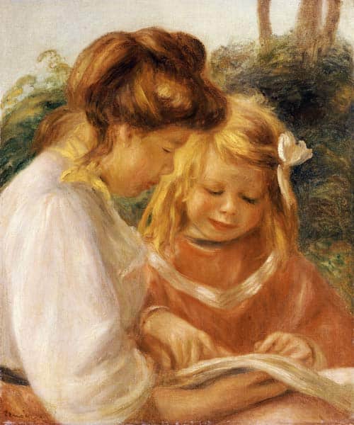 Das Alphabet, Jean und Gabrielle – Pierre-Auguste Renoir Pierre-Auguste Renoir 70x85