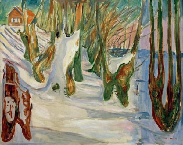 Alte Bäume (Winter, Ekely) – Edvard Munch Edvard Munch 85x75