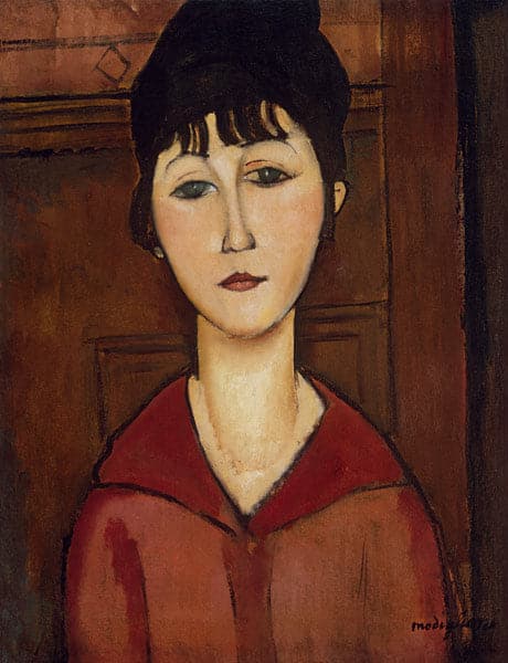 Gesicht eines jungen Mädchens – Amedeo Modigliani Amedeo Modigliani 70x85