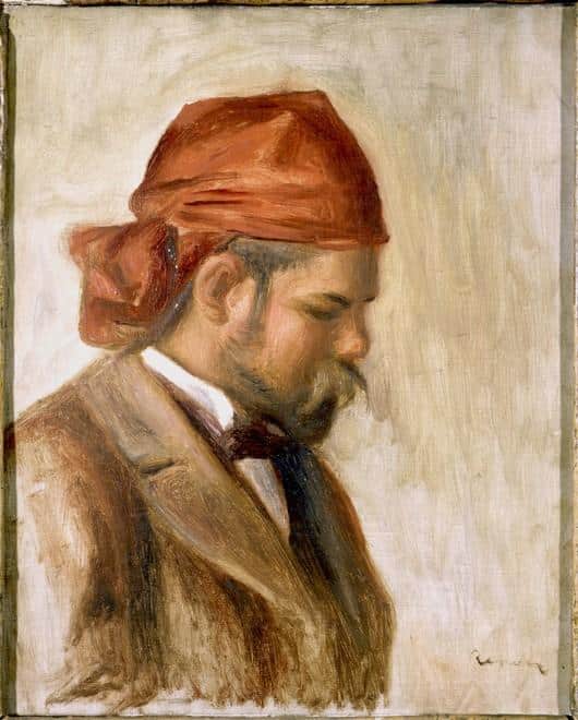 Ambroise Vollard mit einem roten Bandana – Pierre-Auguste Renoir Pierre-Auguste Renoir 70x85