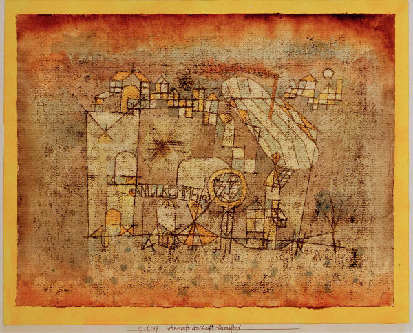 Ankunft des Luftdampfschiffs – Paul Klee Paul Klee 85x75