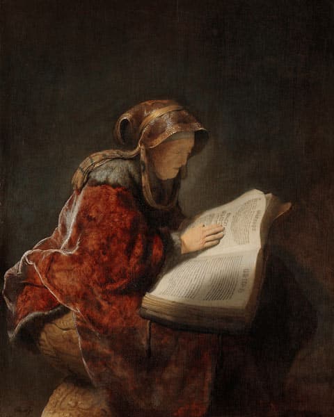 Anna die Prophetin – Rembrandt van Rijn Rembrandt van Rijn 70x85