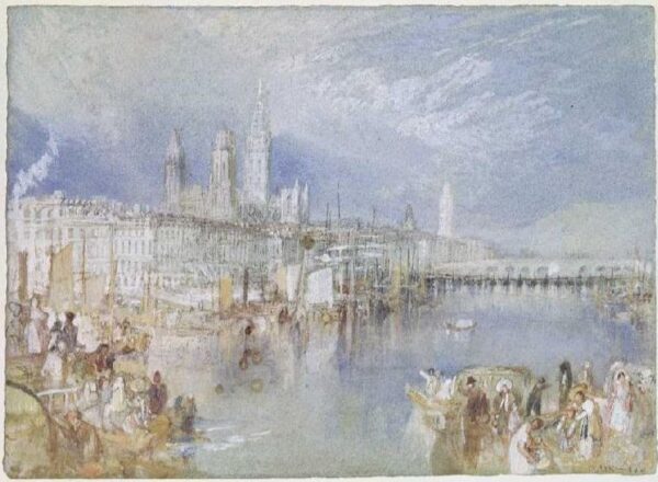 Blick auf Rouen flussaufwärts – William Turner J.M.W. Turner 105x70