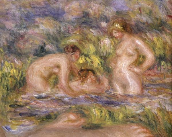 Badegäste 1918 Detail – Pierre-Auguste Renoir Pierre-Auguste Renoir 85x75