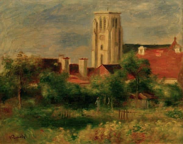 Die Kirche von Essoyes – Pierre-Auguste Renoir Pierre-Auguste Renoir 85x75