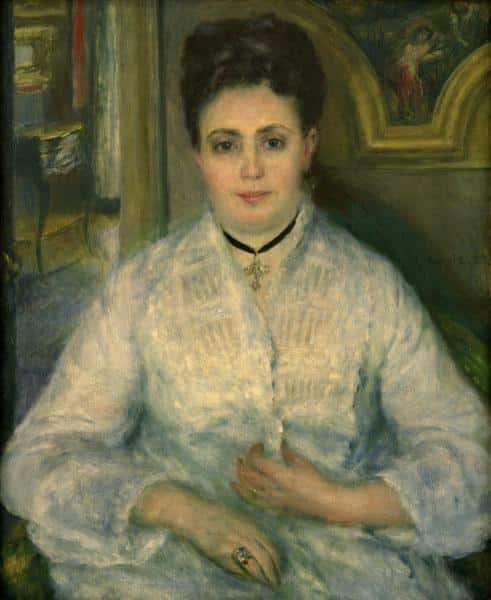 Madame Choquet in Weiß – Pierre-Auguste Renoir Pierre-Auguste Renoir 70x85