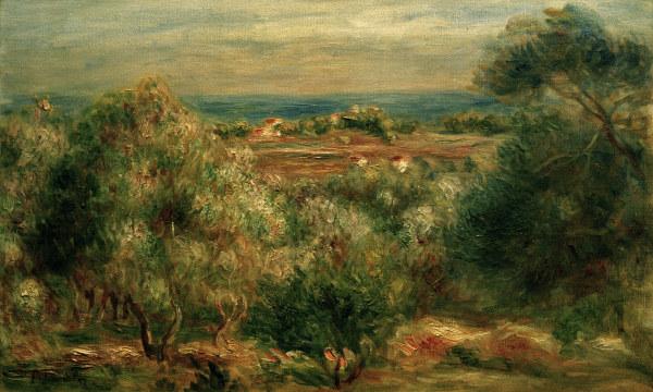 Blick auf das Meer von Haut-Cagnes – Pierre-Auguste Renoir Pierre-Auguste Renoir 105x70