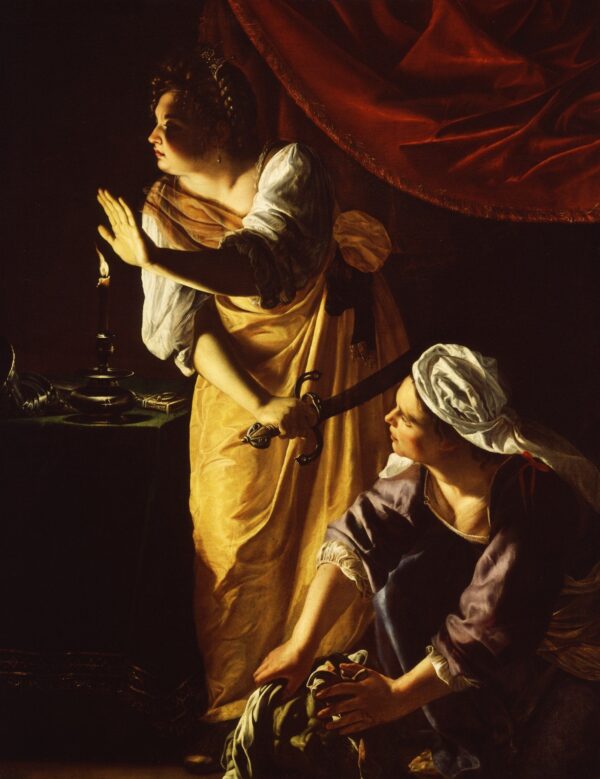 Judith und ihre Dienerin mit dem Kopf des Holofernes – Artemisia Gentileschi Artemisia Gentileschi 70x85