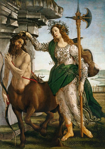 Athene und der Zentaur – Sandro Botticelli Sandro Botticelli 70x105