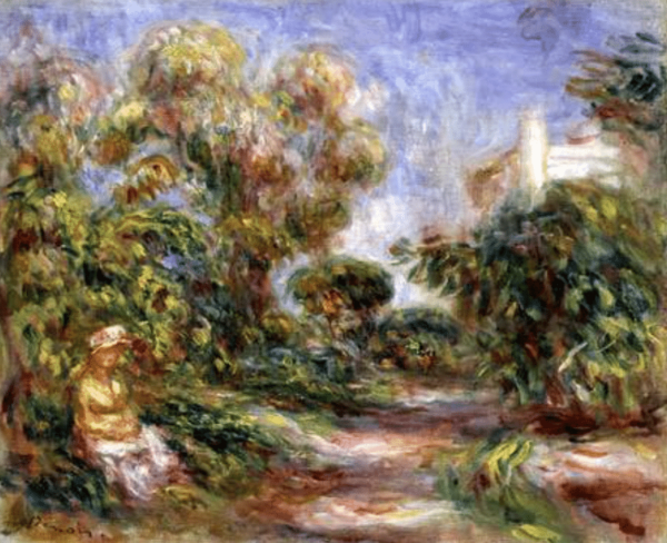 Frau in einer Landschaft – Pierre-Auguste Renoir Pierre-Auguste Renoir 85x75