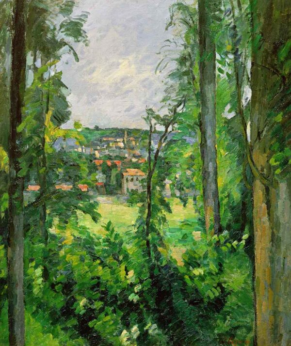 Auvers, Blick auf die Peripherie – Paul Cézanne Paul Cézanne 70x85