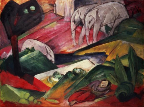 Traum – Franz Marc Franz Marc 105x70