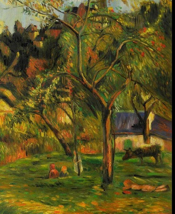 Die Kinder in der Weide – Paul Gauguin Paul Gauguin 70x85