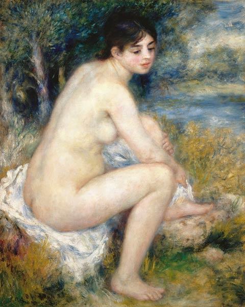 Bains, er der trocknende Fuß – Pierre-Auguste Renoir Pierre-Auguste Renoir 70x85