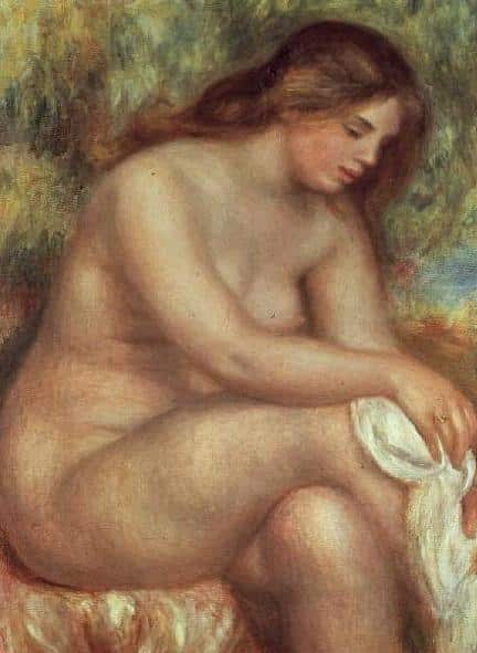 Frau beim Waschen – Pierre-Auguste Renoir Pierre-Auguste Renoir 70x105