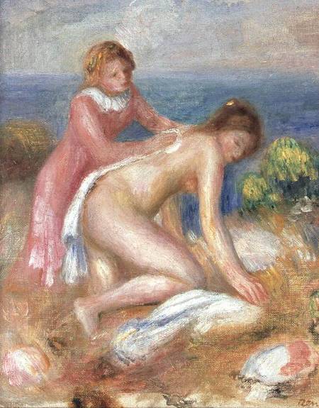 Ein Badender und eine Dienerin – Pierre-Auguste Renoir Pierre-Auguste Renoir 70x85