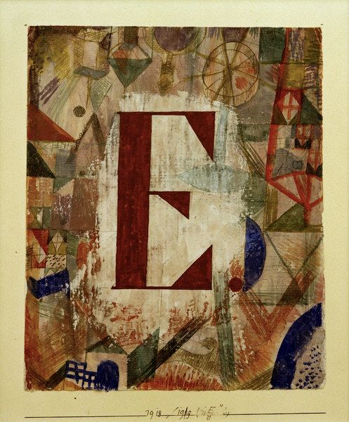 E, 1918 – Paul Klee Paul Klee 70x85