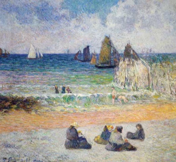 Der Strand in Dieppe – Paul Gauguin Paul Gauguin 70x70