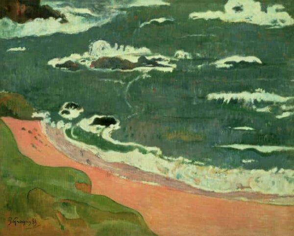 Plage à Le Pouldu (Sammlung Henry Ford II) – Paul Gauguin Paul Gauguin 85x75