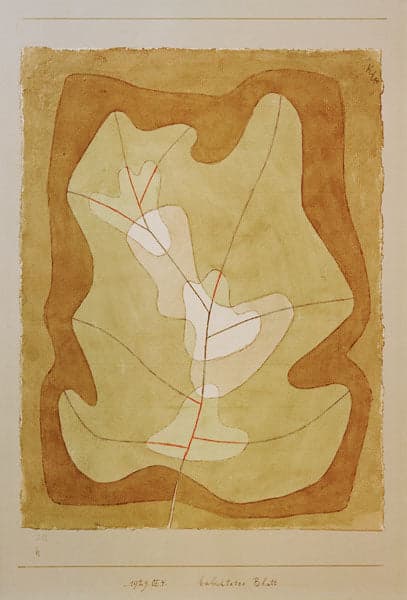 Erleuchtetes Blatt – Paul Klee Paul Klee 70x105