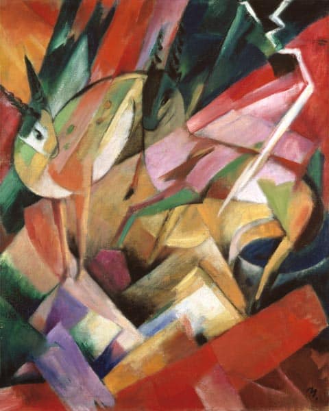 Ziegen in den Bergen – Franz Marc Franz Marc 70x85