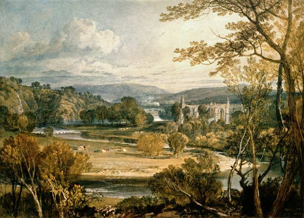 Blick auf die Bolton Abbey in Wharfedale – William Turner J.M.W. Turner 105x70