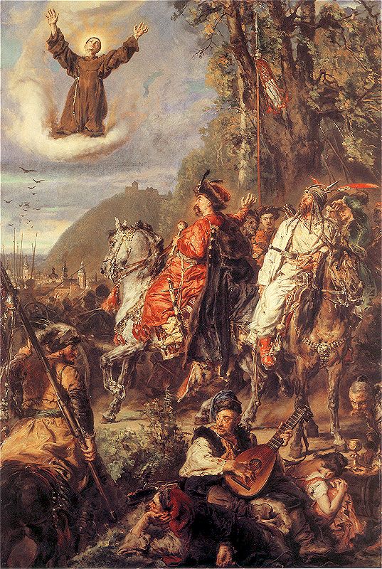 Bohdan Chmelnyzkyj mit Tugai Bey in der Nähe von Lemberg – Jan Matejko Jan Matejko