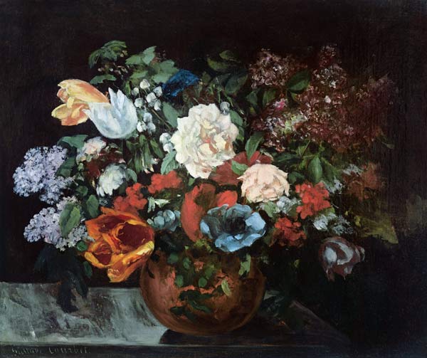 Blumenstrauß – Gustave Courbet Gustave Courbet 85x75