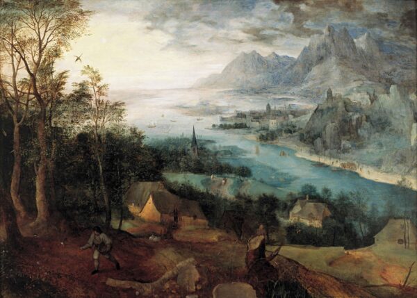 Flusslandschaft mit dem Gleichnis vom Sämann – Pieter Brueghel der Ältere Pieter Brueghel der Ältere