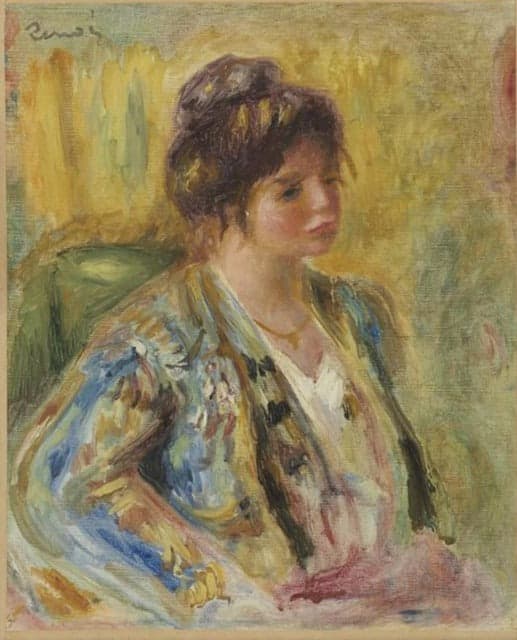 Büste einer Frau im orientalischen Kostüm – Pierre-Auguste Renoir Pierre-Auguste Renoir 70x85