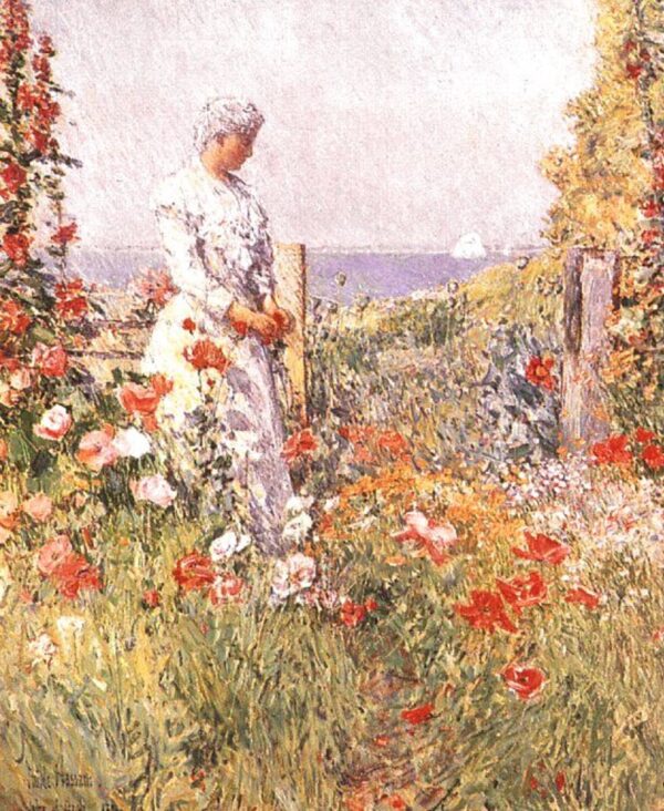 Im Garten – Childe Hassam Childe Hassam