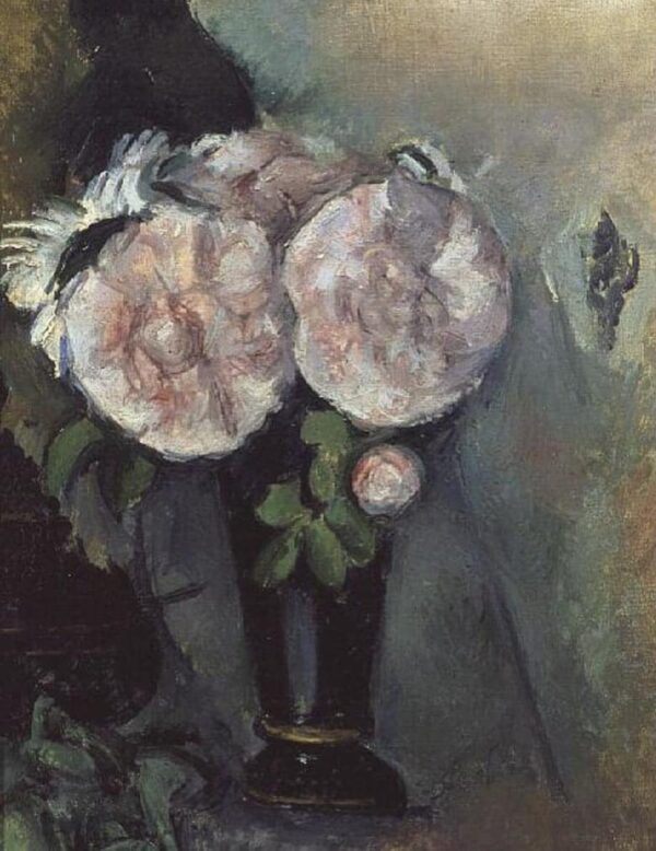 Blumen in einer blauen Vase I – Paul Cézanne Paul Cézanne 70x85