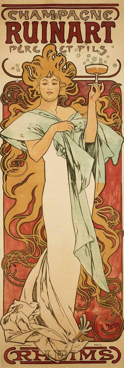 Ruine de Champagne – Mucha Alfons Mucha 60x180