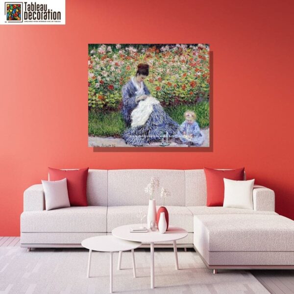 Camille Monet und das Kind im Garten – Claude Monet Claude Monet 85x75 5