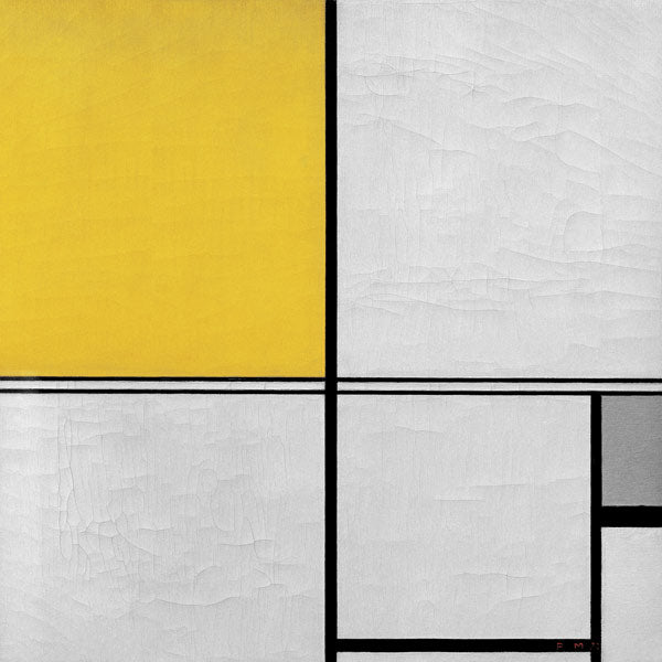 Komposition mit doppelter Linie – Mondrian Piet Mondrian 70x70