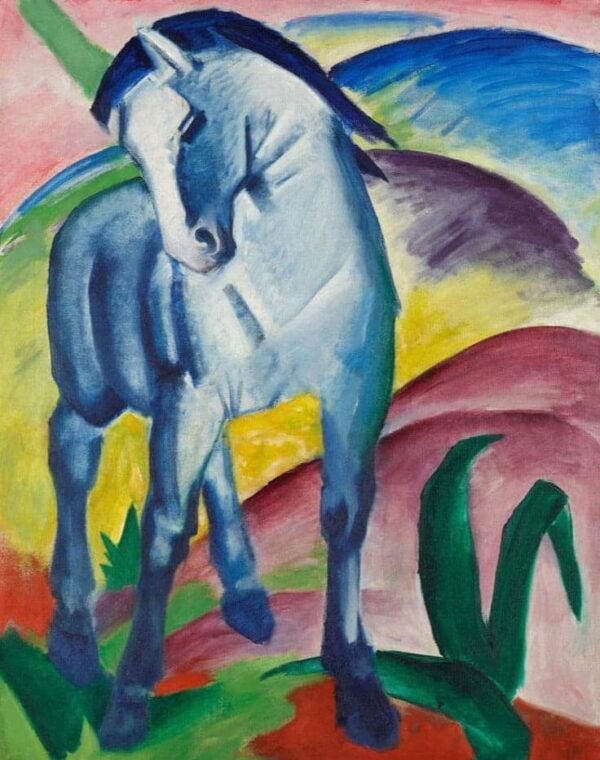 Blauer Pferd I – Franz Marc Beliebte Bilder 70x85