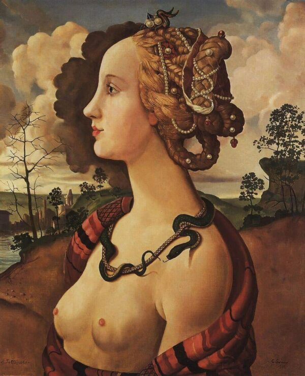 Kopie von Simonetta Vespucci (1453-76) – Sandro Botticelli Sandro Botticelli 70x85