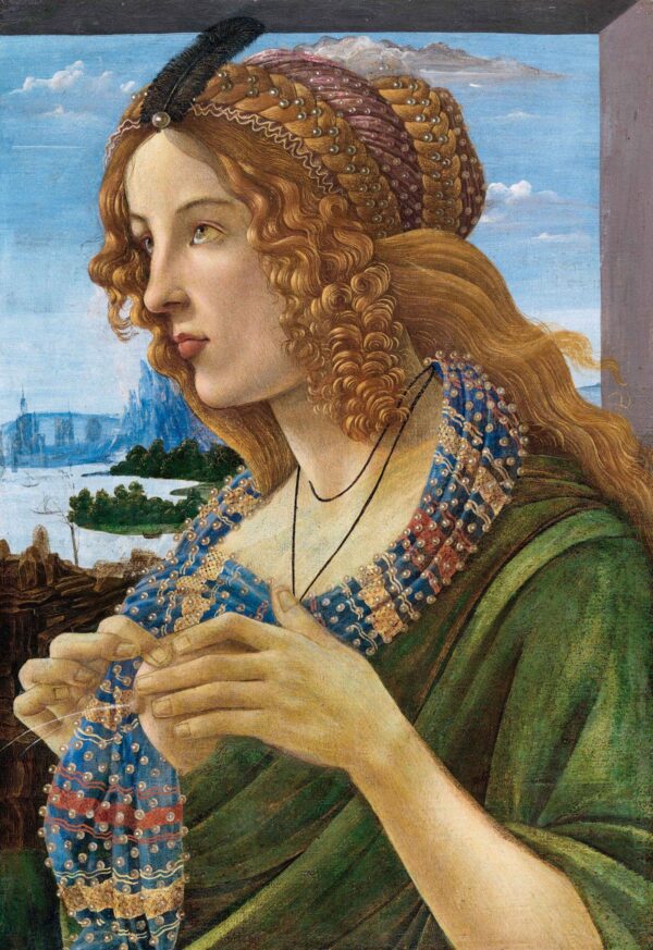 Porträt einer allegorischen Frau (Simonetta Vespucci) – Sandro Botticelli Sandro Botticelli 70x105