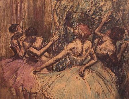 Die Tänzerinnen in den Flügeln – Edgar Degas Edgar Degas 85x75