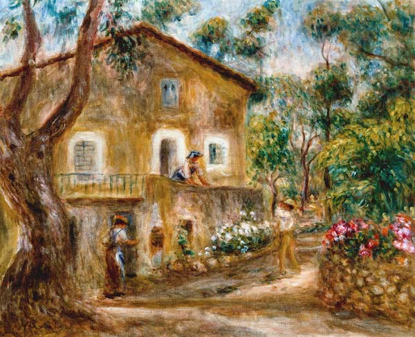 Das Haus von Collettes in Cagnes – Pierre-Auguste Renoir Pierre-Auguste Renoir 85x75