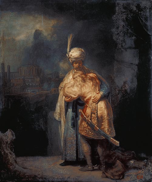 Der Abschied von David von Jonathan – Rembrandt van Rijn Rembrandt van Rijn 70x85