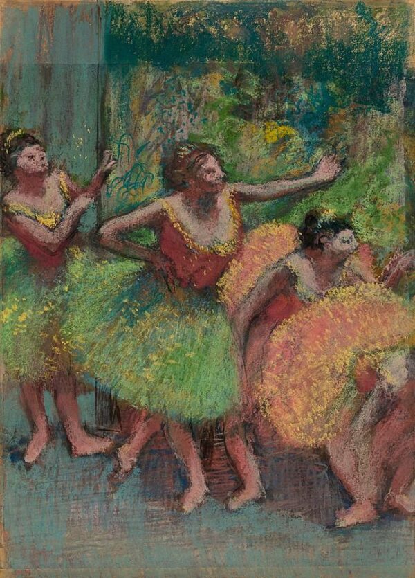 Tänzerinnen in Gelb und Grün – Edgar Degas Edgar Degas 70x105