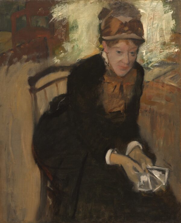 Porträt von Mary Cassatt – Edgar Degas Edgar Degas 70x85