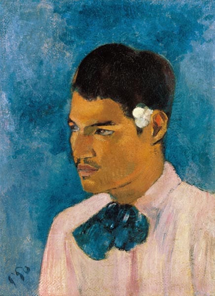 Der junge Mann mit der Blume – Paul Gauguin Paul Gauguin 70x105