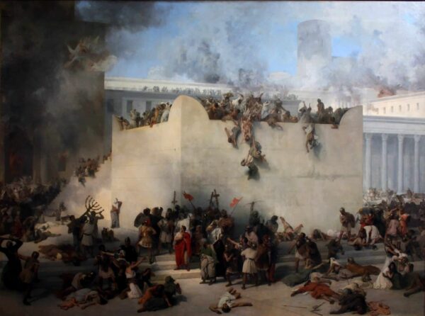 Die Zerstörung des Tempels von Jerusalem – Francesco Hayez Francesco Hayez 85x75