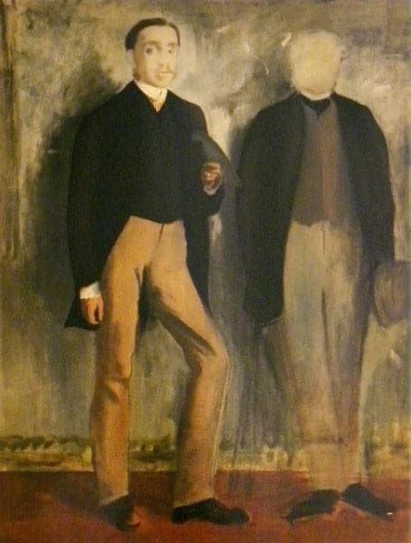 Zwei Männer im Stehen – Edgar Degas Edgar Degas 70x85